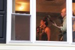 The Jen Chapin Trio through the front window