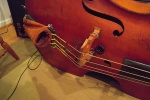  Close up of Stephan's bass on the floor 